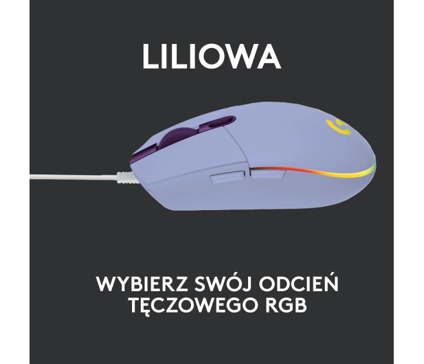 LOGITECH G102 Lightspeed Gaming Lilac - 592501 - zdjęcie 9
